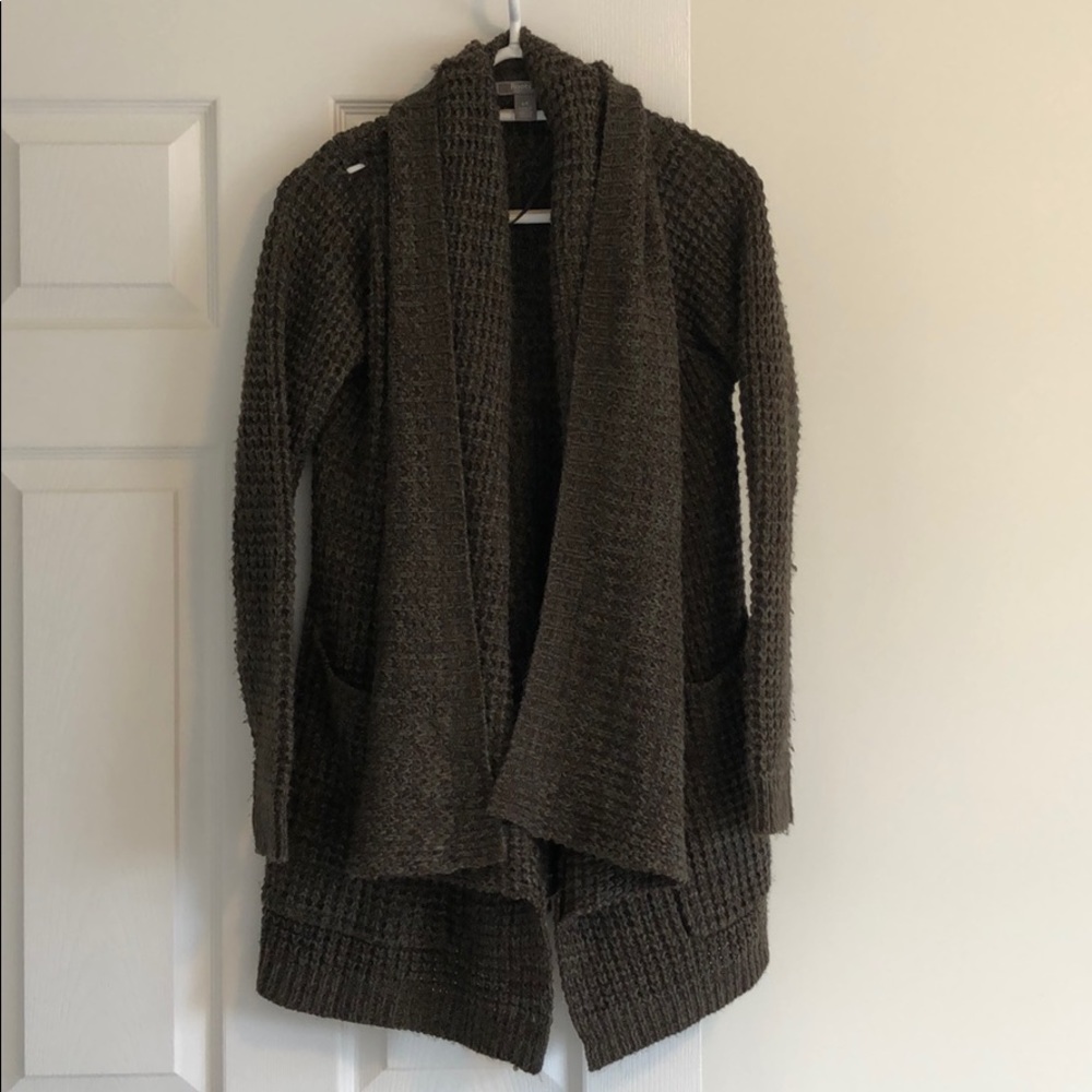Cozy Roots Waffle-Knit Cardigan